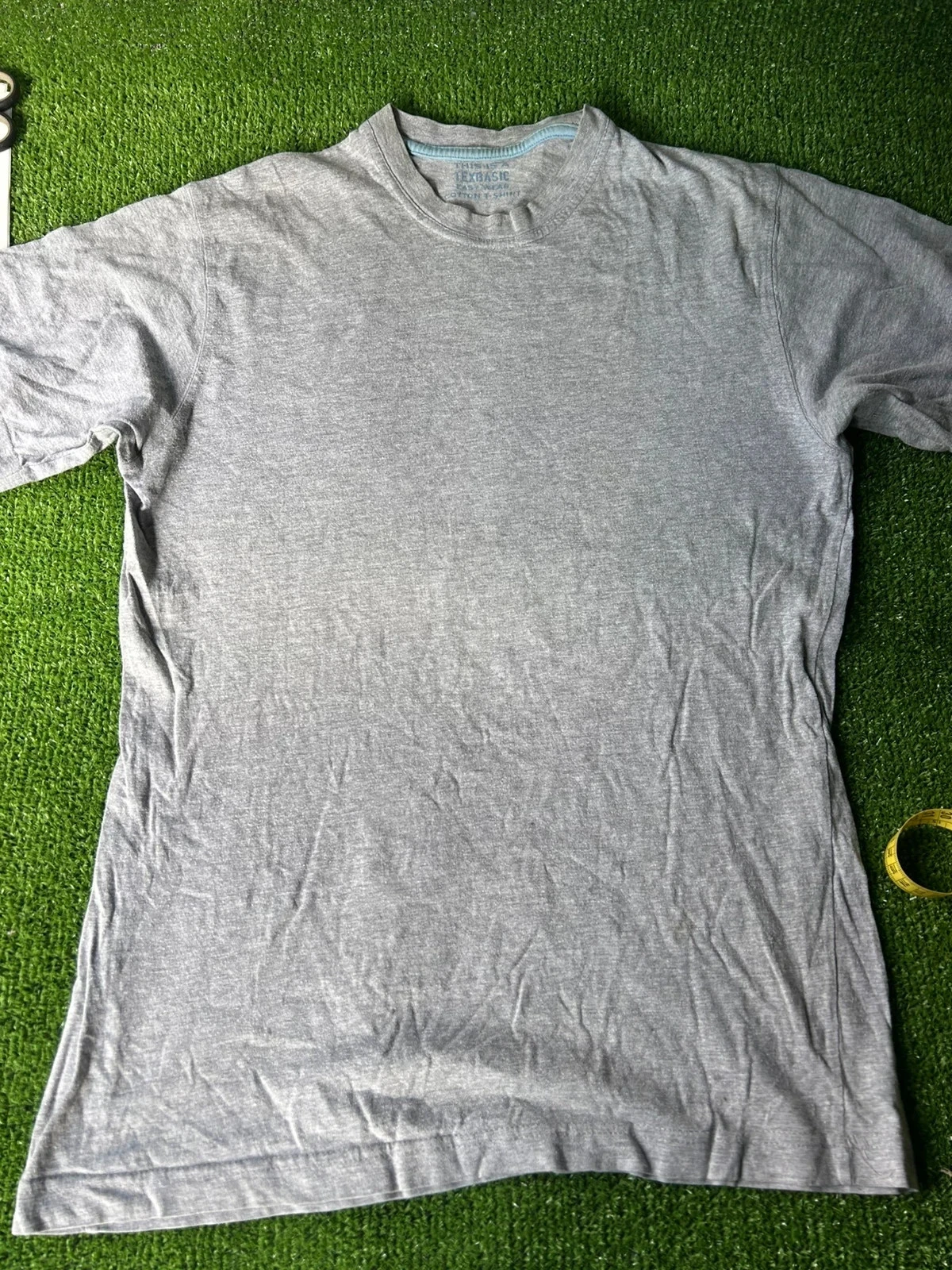 Camiseta blanca y gris lisa - TEX Basic talla M – photo 2